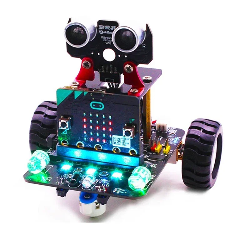 new micro:bit smart car DIY robot with IR graphical programming development board STEM creating education AGT