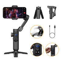 AOCHUAN Smart XPro Smartphone 3 Axis Gimbal Stabilizer For iPhone and Android Smartphone Shooting Video With fill light effect