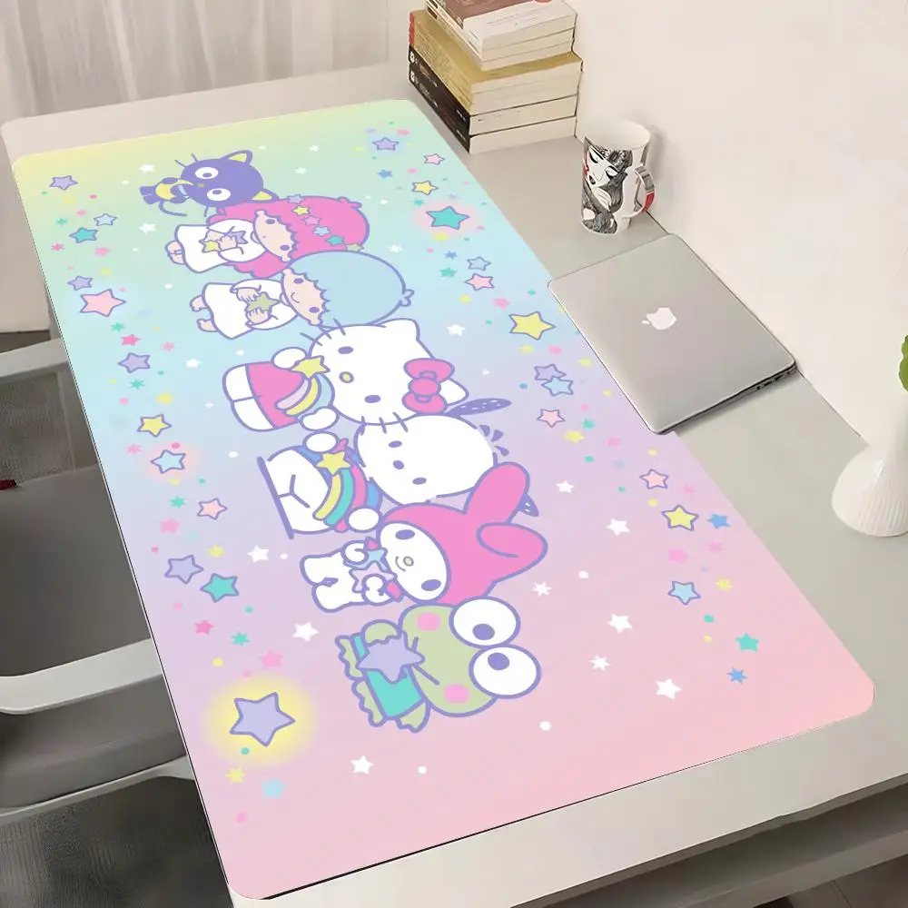 Cute My Melody Little Twin Mouse Pad Gaming Abstract Large 800x400mm MouseMat Gamer XXL Mause Carpet PC kawaii Desk