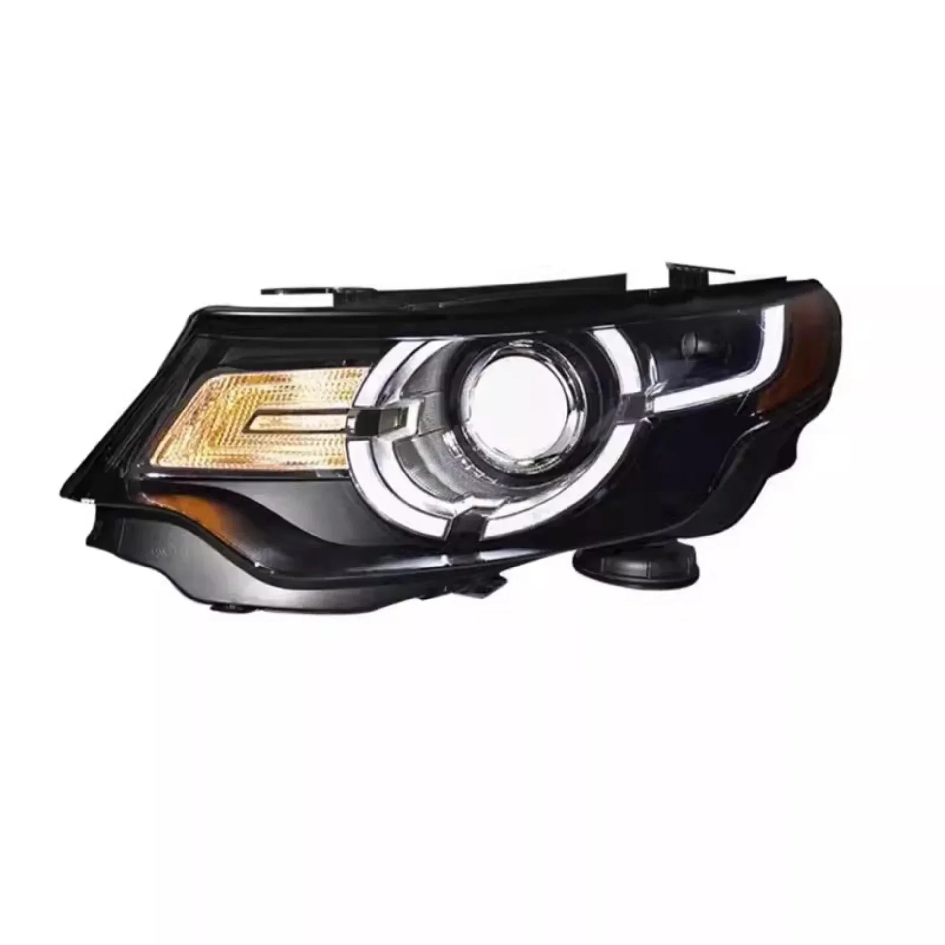 Body Kit Headlight Assembly for Land Rover Discovery Freelander 16-18 Convert Deluxe Led Daytime Running Light Turn Signal