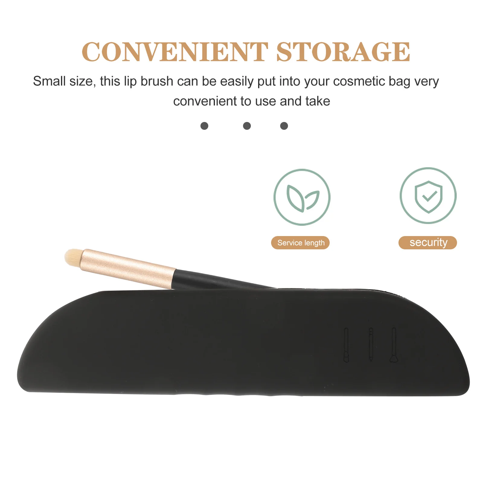 

3Pcs Lipstick Brushes Ergonomic Design Lip Makeup Tools for Quick Application Portable and Convenient Lip Brush