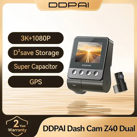 DDPAI Z40 Dash Cam Car Camera Recorder Sony IMX335 1944P HD Video GPS Tracking 360 Rotation Wifi DVR 24H Parking Protector