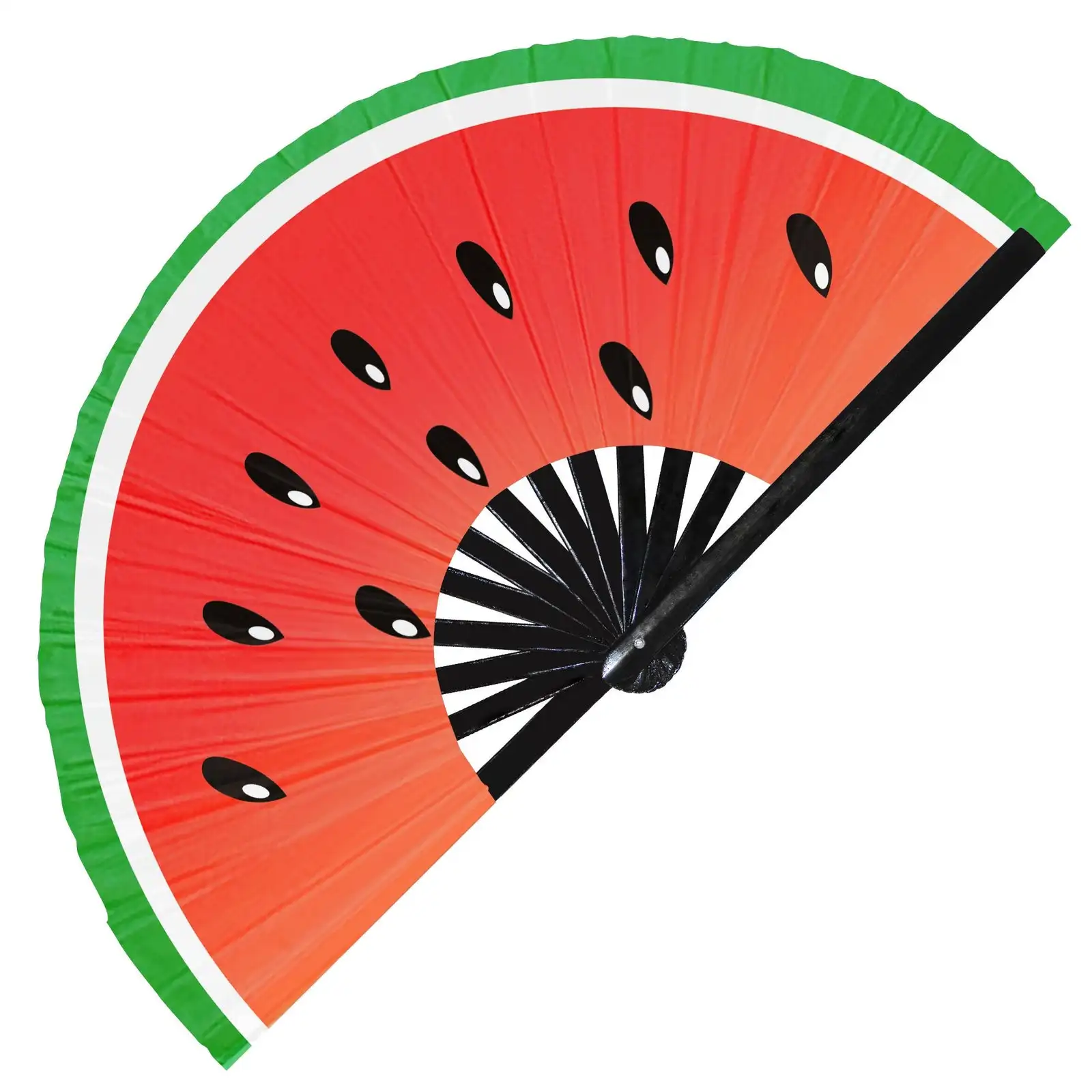 Fruit Foldable Hand Fan Fruit Slice Clack Fan Orange Kiwi Lemon Lime Grapefruit Watermelon Folding Handheld Fans for Decoration