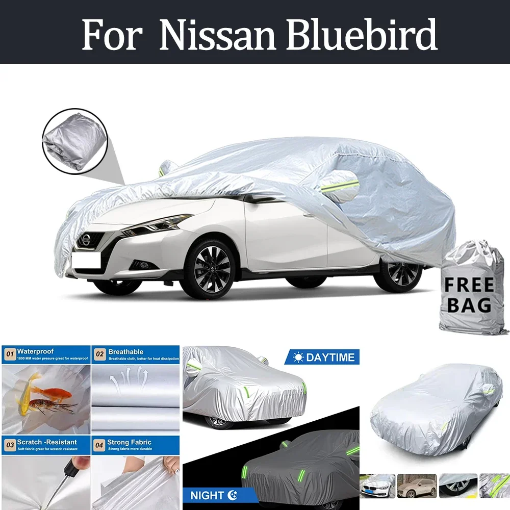 

For Nissan Bluebird Car Cover Outdoor Protection Covers Snow Sunshade Waterproof Dustproof Exterior UV Car Accessories
