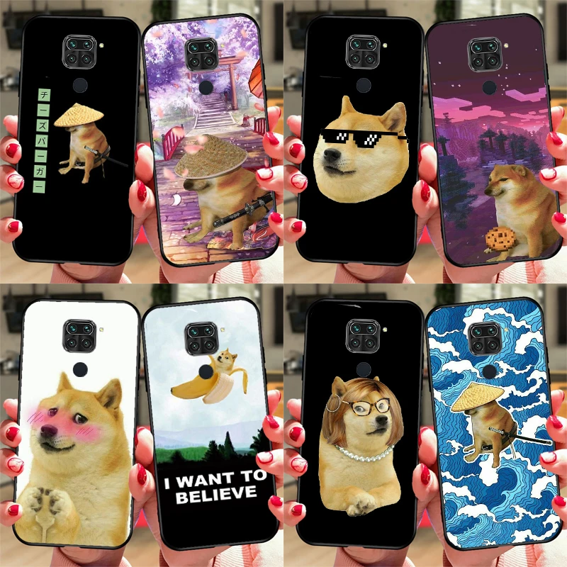 Cheems Doge Meme Funny Doggy Case For Redmi Note 8 9 10 11 12 Pro Plus 10S 11S 12S Cover For Redmi 9C 10A 10C 12C Coque