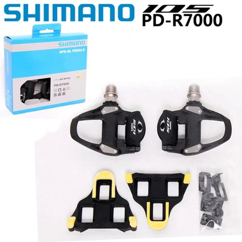 Shimano with SH11 Cleats Set 105 Carbon Road Pedals - PD-R7000 SPD-SL Lightweight Free shipping view 4
