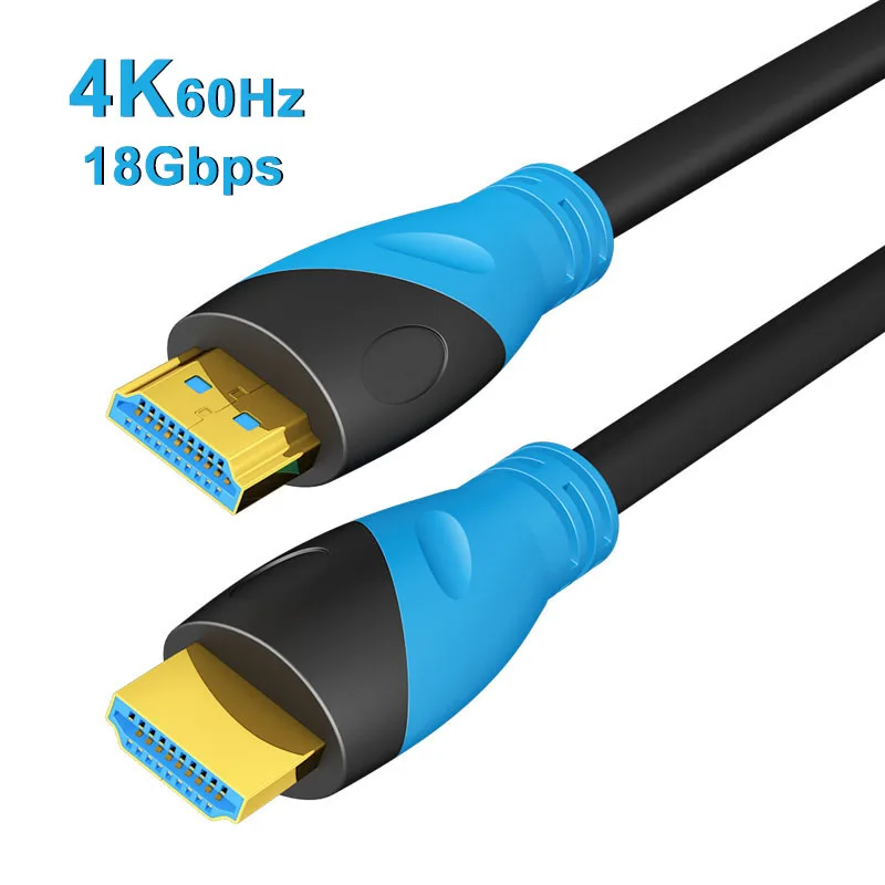 

High Speed HDMI-compatible Cable 4K 60Hz 1m 3m 5m 10m 12m 20m Video Audio Cable HDMI 2.0 For TV Xbox Projector Laptop 5metres 2m