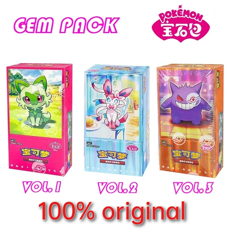 

100%Original Gem Pack Vol.3 Booster Box PTCG Simplified Chinese gem pack vol 3 2 1 Collected 151 vol 3 Trading TCG Card toy gift