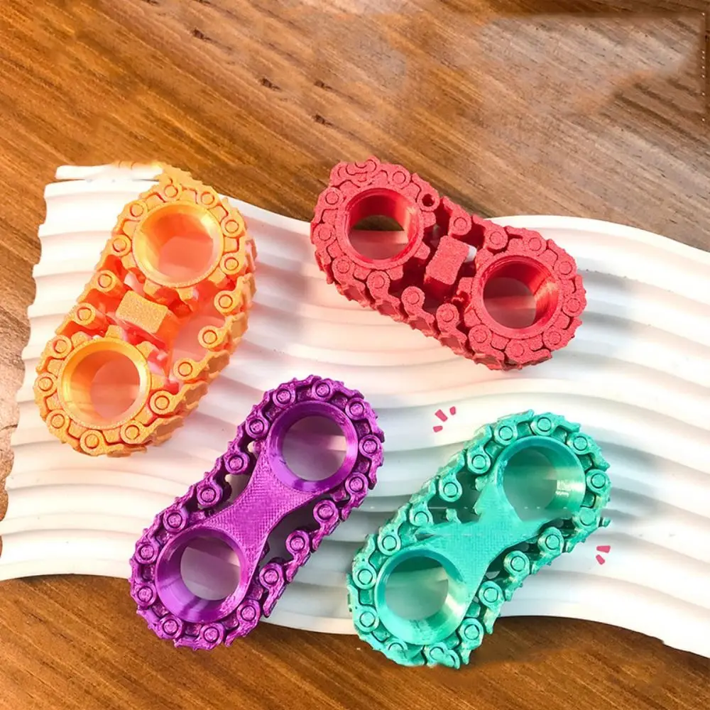 Spinning Top Sprockets Fingertip Gyro Metal Fingertip Sprocket Bike Chain Gear Fidget Durable Diy Wheel Gear Chain Gyroscope