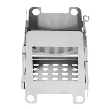 便攜式露營酒精爐 固體酒精燃料折疊爐 戶外迷你酒精烹飪野餐燒烤蠟爐 8 最佳銷售 流浪漢爐灶 - №4