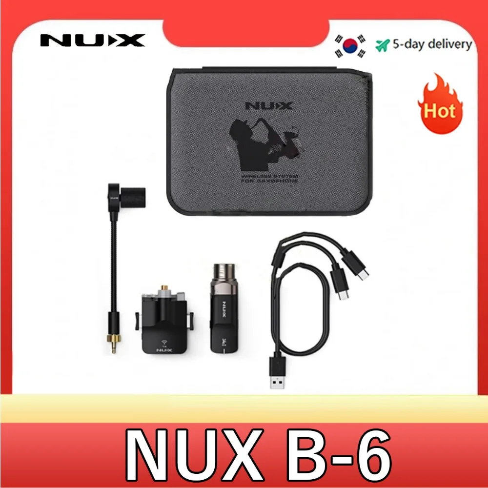 

NUX B6 Saxophone and Wind Music Wireless Transmission System Designed for The Free Performance of Wind Musicians. Musical Instr