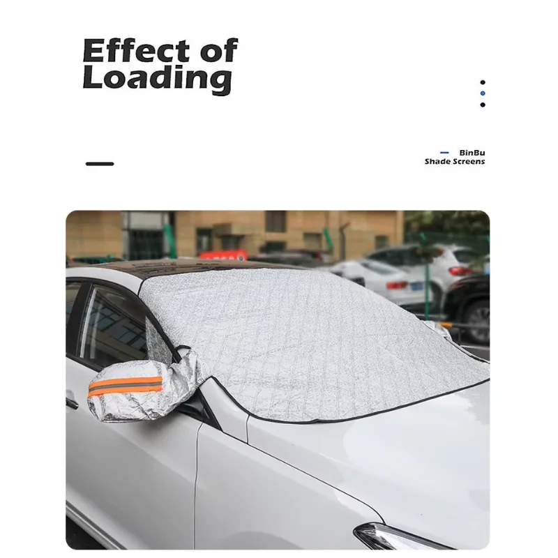 For Ford Kuga Ecosport Focus 2 Focus 3 Edge Mondeo Fiesta Flex Fusion Extra Thick Magnetic Car Snow Cover Windshield Sunshades