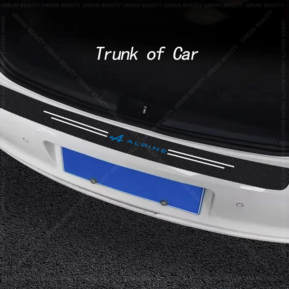 عتبة باب السيارة حامي ألياف الكربون ملصق المضادة للخدش ل جبال الألب A110 GT 4 A290 GTS A390 A110S A110R الرياضة جذع الشريط