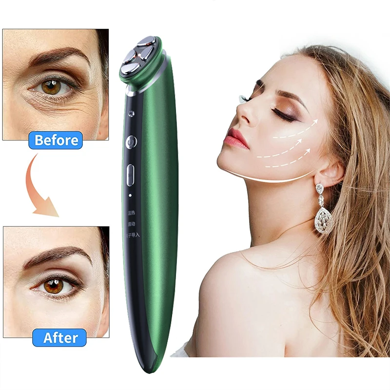 Portable Mini Massage Pen Multi functional Eye Cream Importer Electric Eye/Facial Vibration Beauty Equipment