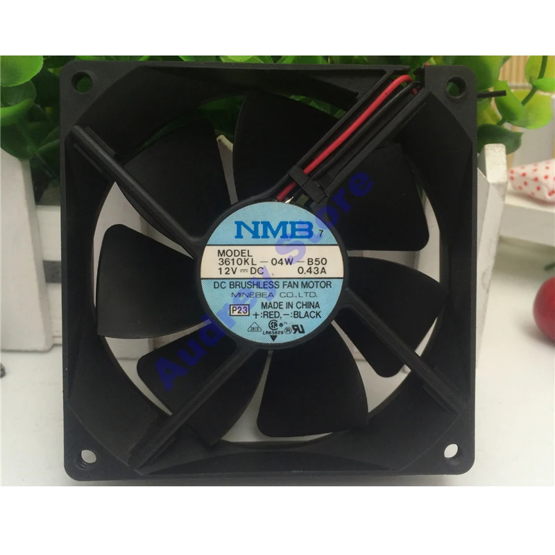 

Original Japan NMB 3610KL-04W-B50 12V 5.16W 0.43A 9225 UPS Cooling fan 3200RPM 54.7CFM 48pa air blower