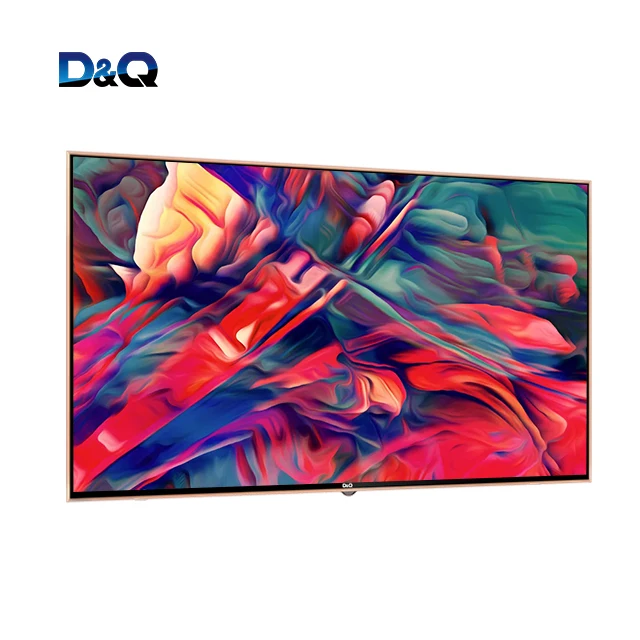 QLED TV UHD tempered-glass smart led tv, 4K large storage television 65 inch made in China