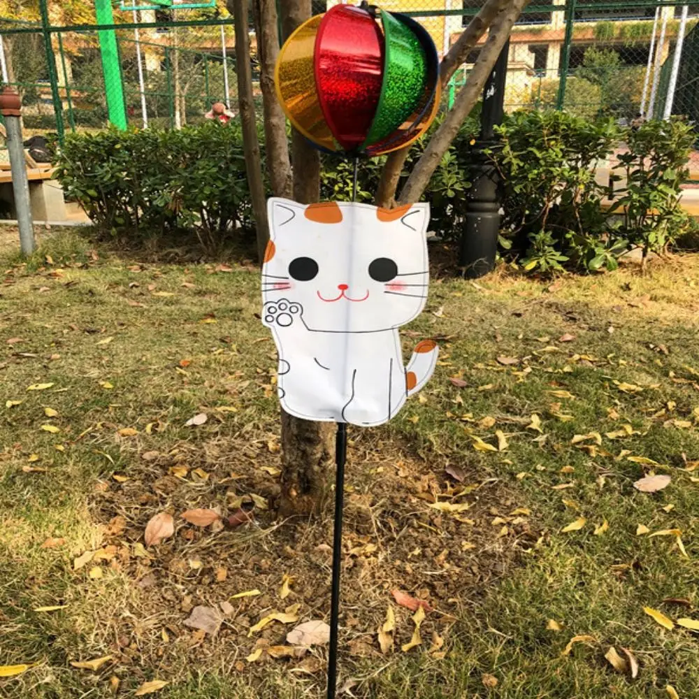 Multistyles Dolphin Performance Top Ball 80cm Wind Spinner Gifts Colorful Windmill PVC Outdoor Grounding Decoration Windmill