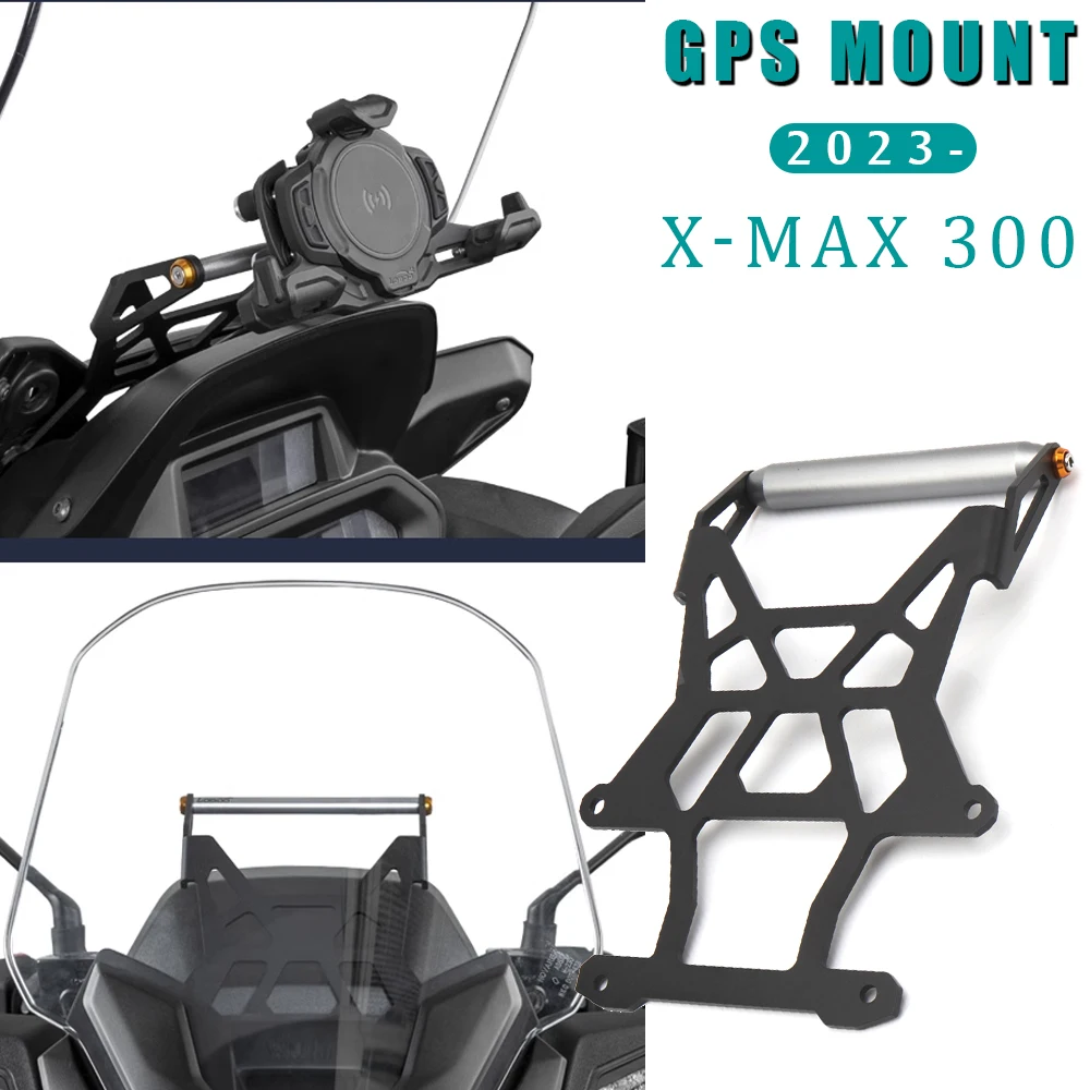 2023-  X-Max300 X-MAX 300 X-MAX300 New Motorcycle GPS Navigation Mounting Bracket Adapter Holder For YAMAHA XMAX 300 XMAX300