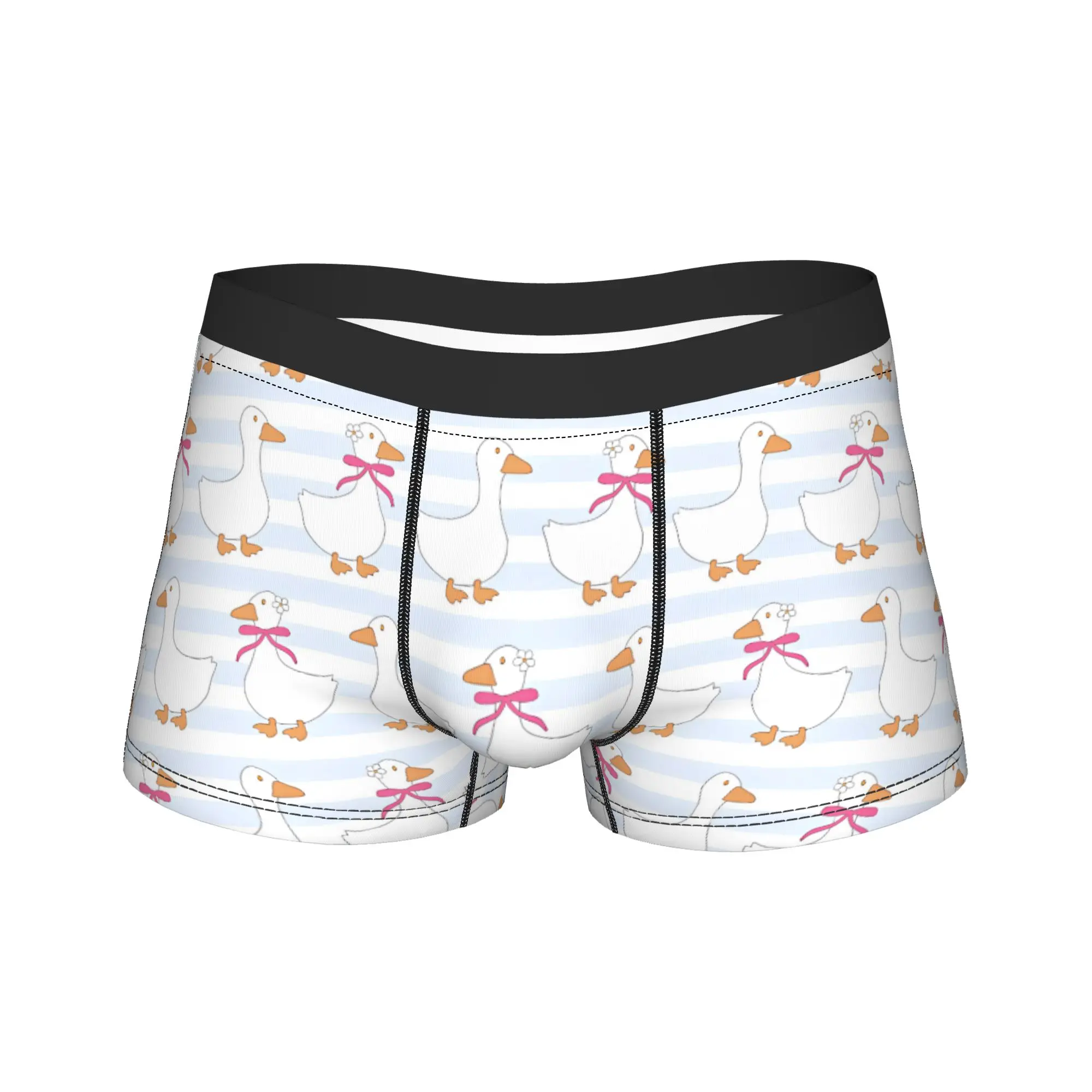Cute Spring Cottagecore Goose Boxer Brief  Underwear High Quality Men Novelty Boxershorts Customs Large Size Panties