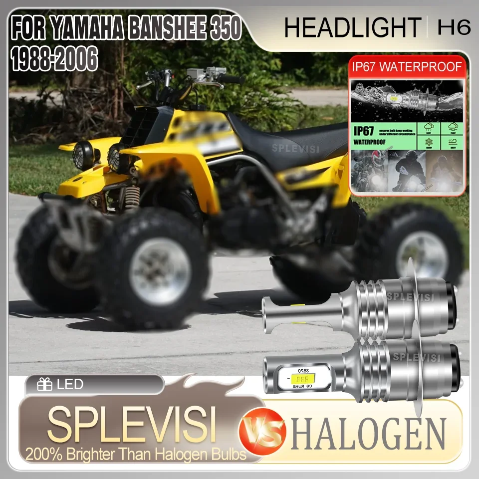 LED motorcycle led headlight For Yamaha Banshee 350 1988 1989 1990 1991 1992 1993 1994 1995 1996 1997 1998 1999 2000 2001-2006