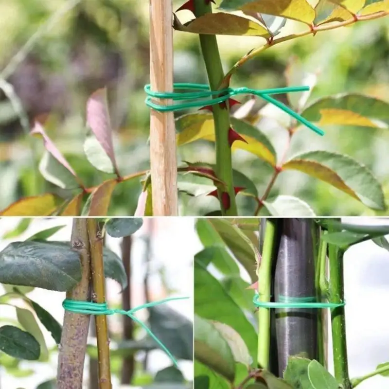 Plant Twist Ties Iron Wires Support Portable Garden Climbing Cane Fixed Line Multifunction Grape Vines Cable Tie Garden Supplies