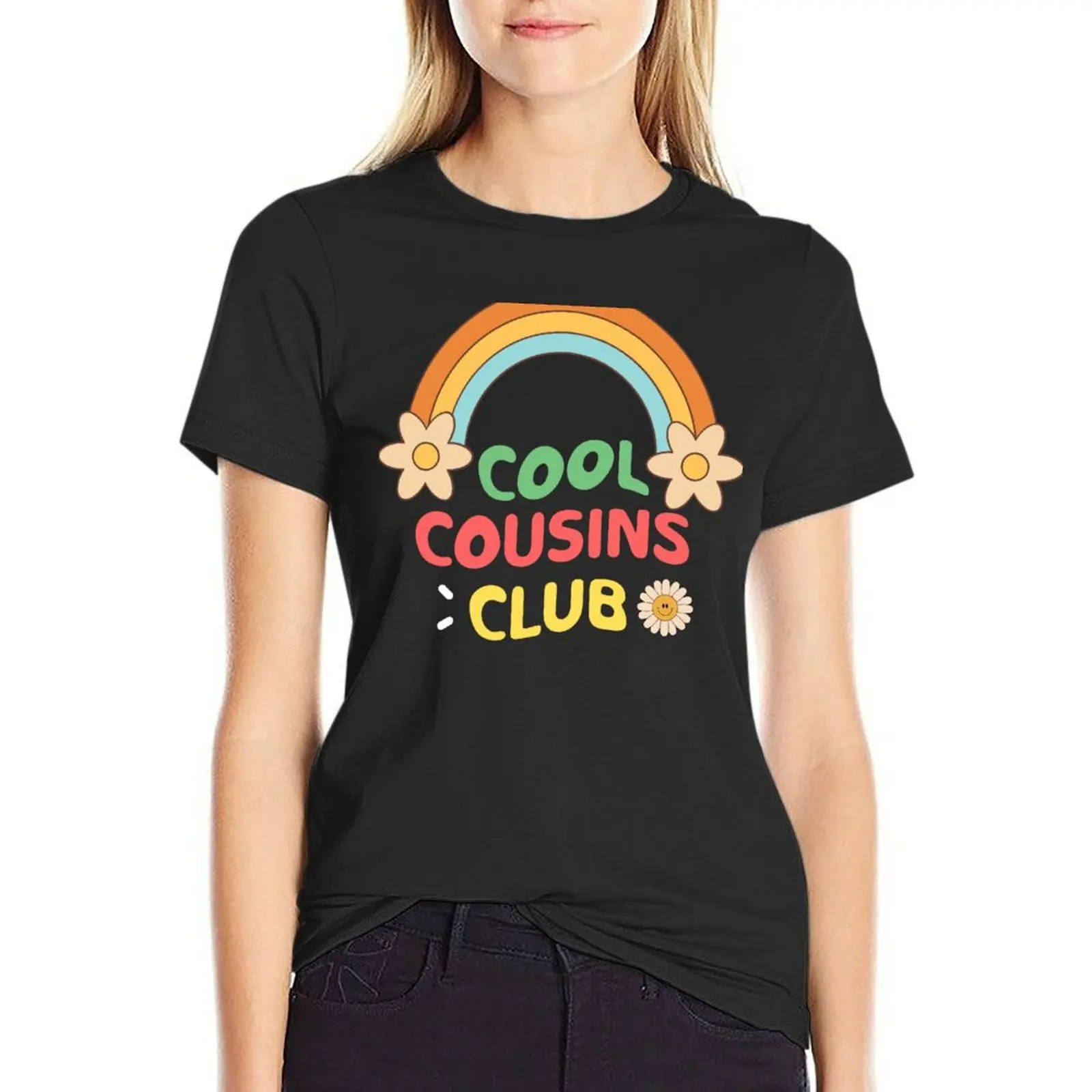 Family Tee Cool Cousins Club T-Shirt Blouse female Aesthetic clothing customs t shirt for Women