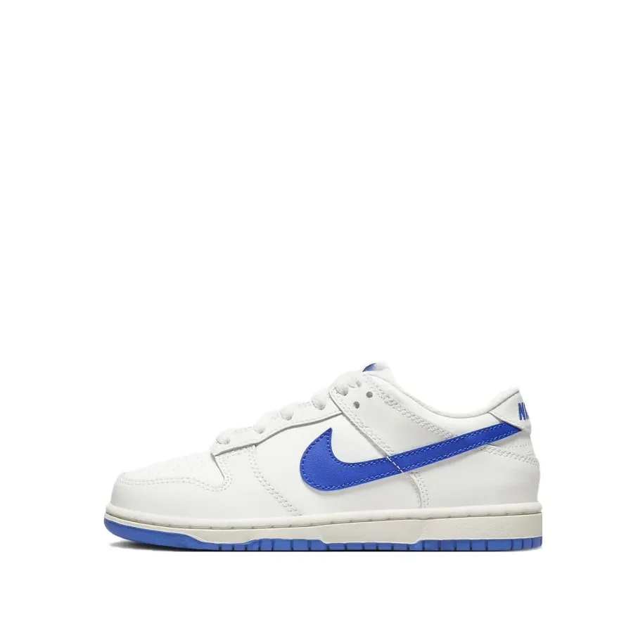 Nike Dunk Ps Casual Sports Low-Top Kidsren's Sneakers White and Blue Middle Kidsren