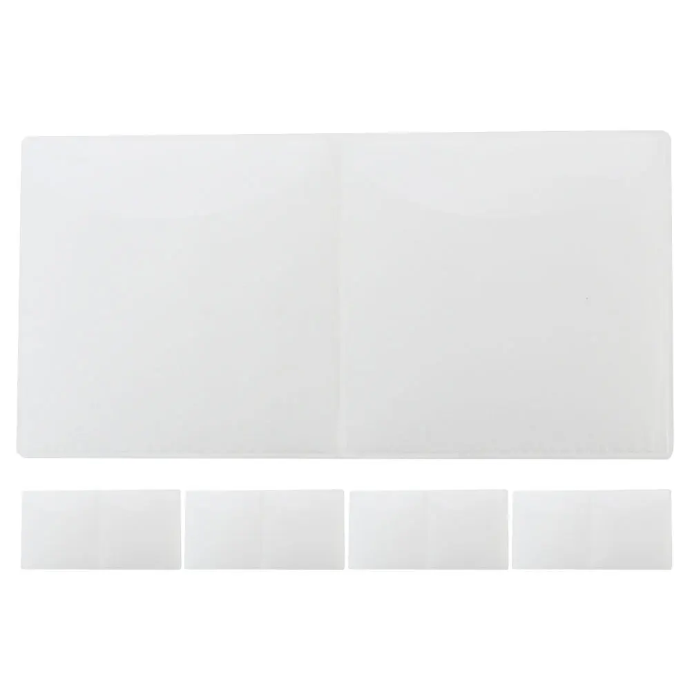 

5pcs Clear Static Cling Window Film For Windshield Annual Inspection Parking Permit Holder Easy Application Electrostatic Film