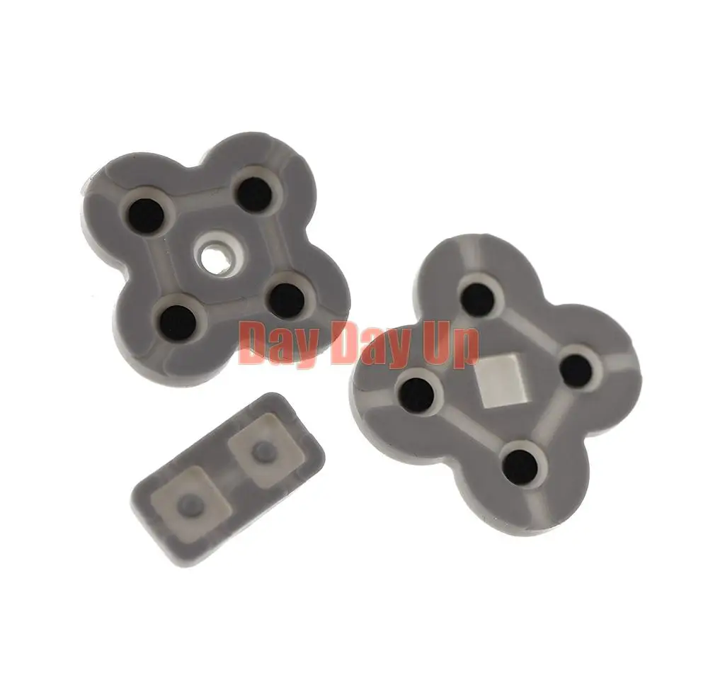 2세트 전도성 고무 실리콘 D패드 패드 L R 좌우 키패드 닌텐도 DS 라이트 컨트롤러 버튼 패드용