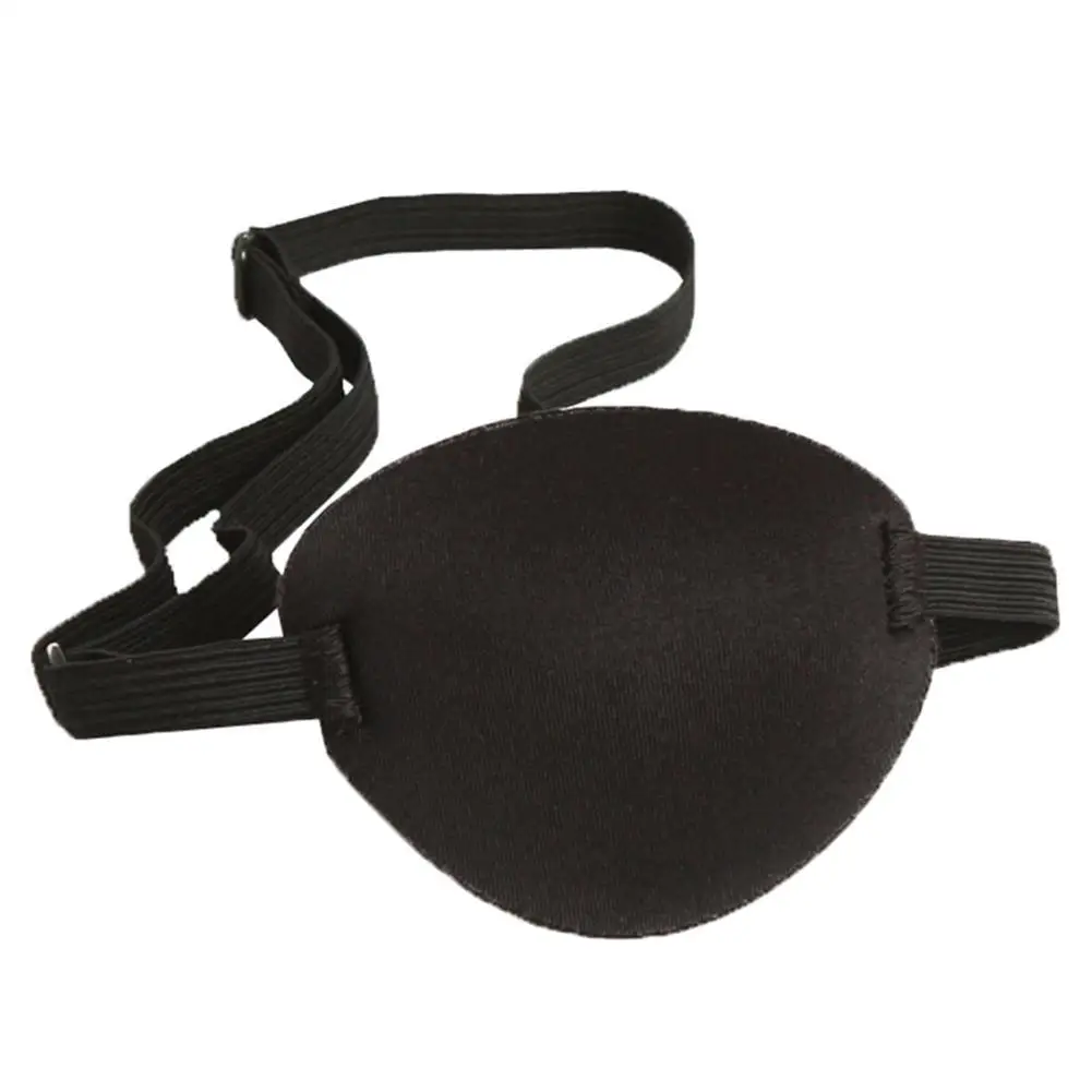 Pirate Eye Patch Soft Comfortable Black Color Simple Eye Pad Single Eye Patch For Men Adults