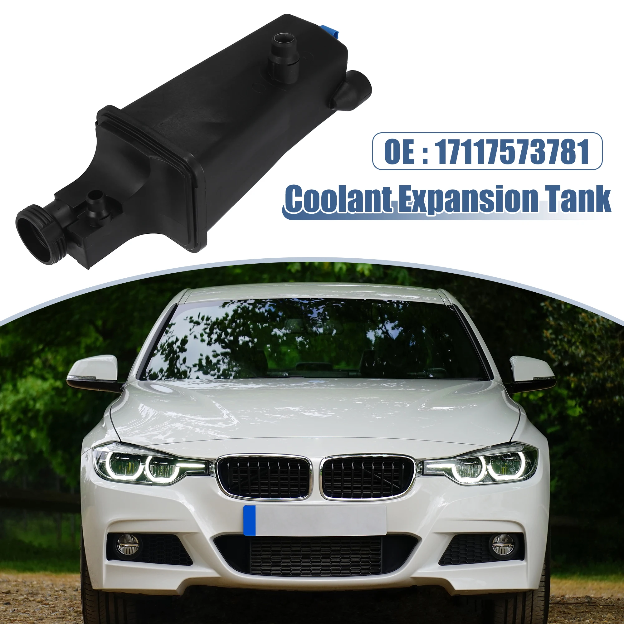 UXCELL Coolant Radiator Reservoir Tank 17117573781 Coolant Overflow Expansion Bottle for BMW X3 2004-2008 for BMW X5 325Ci