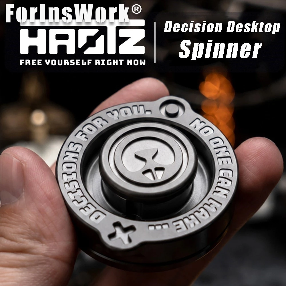 HAOTZ Decision Desktop Spinner, Roulette Wheel Stress Relief EDC Toy For Adults, Premium Office EDC (Limited 199)