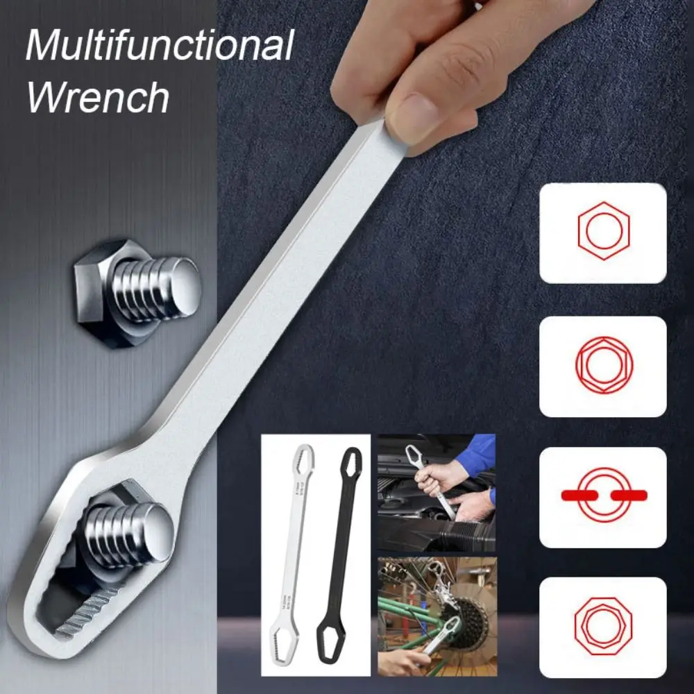

8-22mm Universal Torx Wrench Self-tightening Adjustable Wrench Board Double-head Torx Spanner Hand Tools for Factory