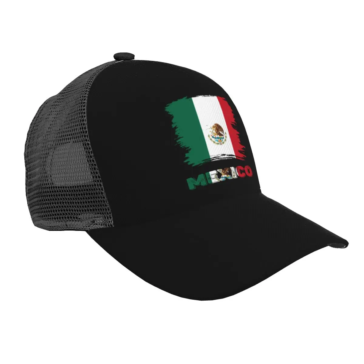 Unisex Cap Casual Mesh Baseball Cap Vintage Mexico Michoacan Mexican Flag Adjustable Snapback Hat For Hip Hop Trucker Cap