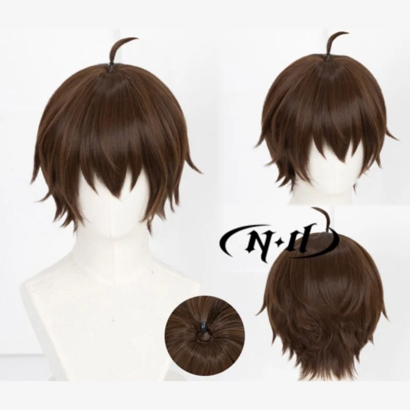 ND Togashi Yuuta Cosplay Hair Wig Anime Chuunibyou demo Koi ga Shitai Cosplay Short Brown Hair for Costume Halloween Party