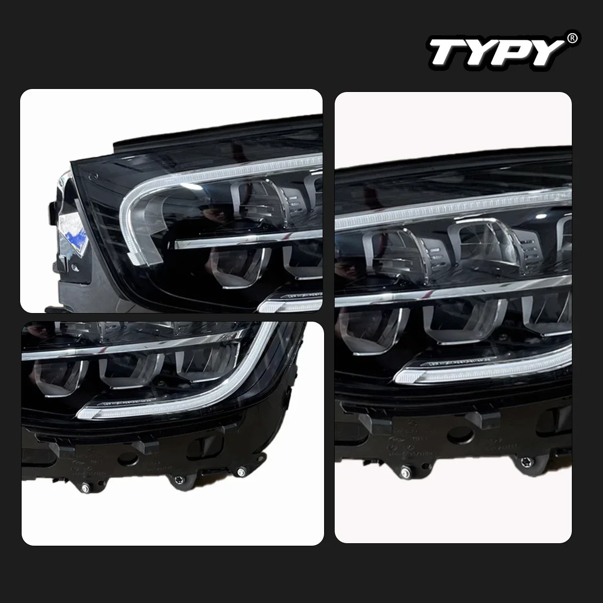 

TYPY New LED Head Lamp Upgrade Modified For Benz GLC W253 Headlight 2020-2023Headlight Dynamic Signal Head Lamp Auto Accessories