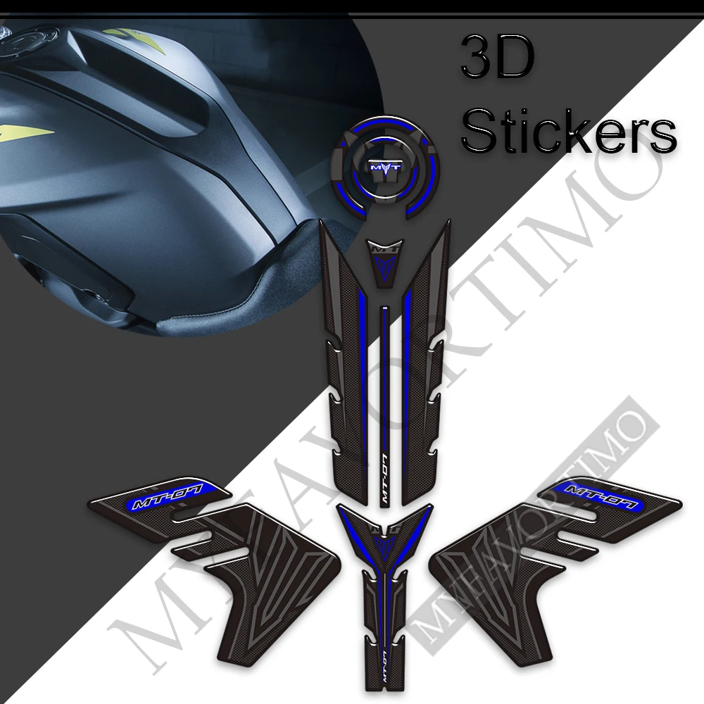 3D fuel tank sticker cover pad motorcycle decorative decal sticker  For Yamaha MT07 MT 07 MT-07 SP 2018 2019 2020