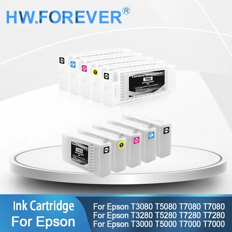 

T7071-T7075 Совместимый картридж с чернилами для принтера Epson SC T7280 T3000 T5000 T7000 T3080 T5080 T7080 T3280 T5280