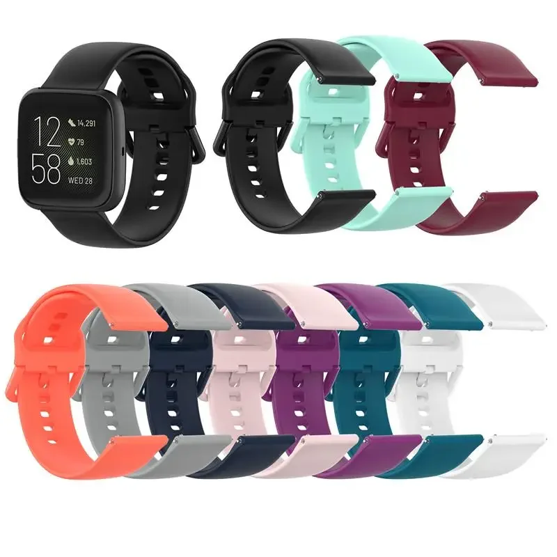 Bracelet en silicone sport pour Fitbit Versa 1, Versa 2, Versa Lite, bracelet de montre intelligente, bracelet de remplacement de poignet, Fitbit Blaze