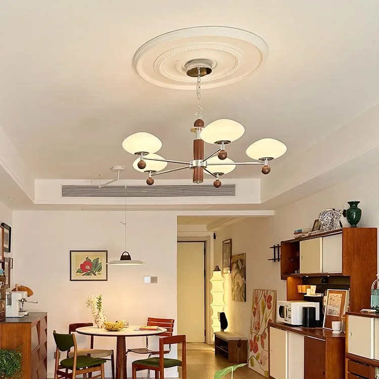 2025 ضوء أبيض جديد ثريا غرفة المعيشة الفرنسية العتيقة الضوء الرئيسي الصيني الجديد #3