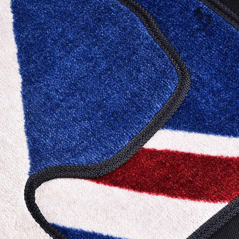 Tappetini per auto per Smart 451 453 Fortwo Forfour Accessori Tappeti per auto personalizzati Tappetini per guida a sinistra Modello Union Jack