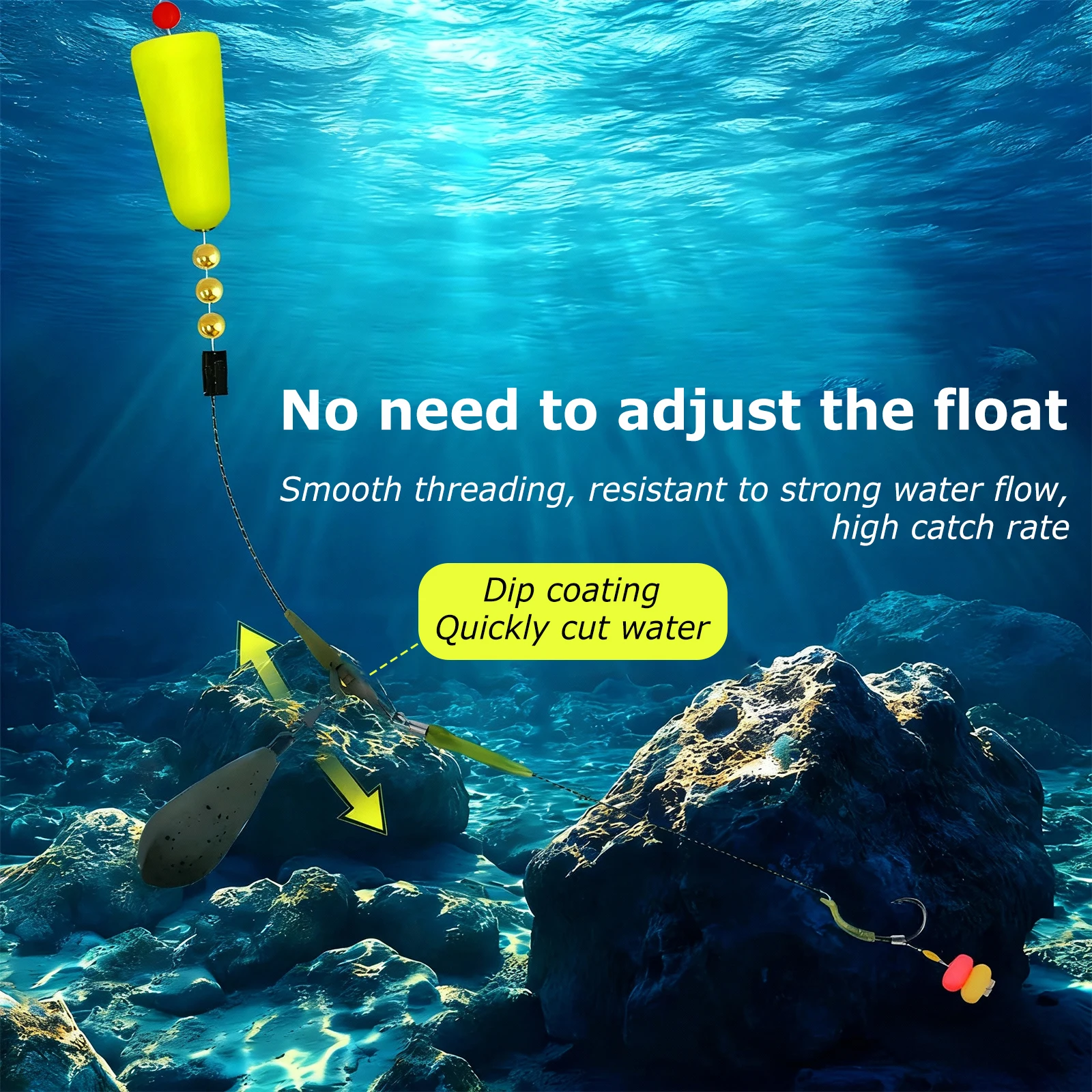 9 كجم عوامة سنارة صيد غرق 3 قطعة أوراق الصفصاف كامو الكارب الصيد الوزن مع وصلة دوارة للمياه المالحة والمياه العذبة #4