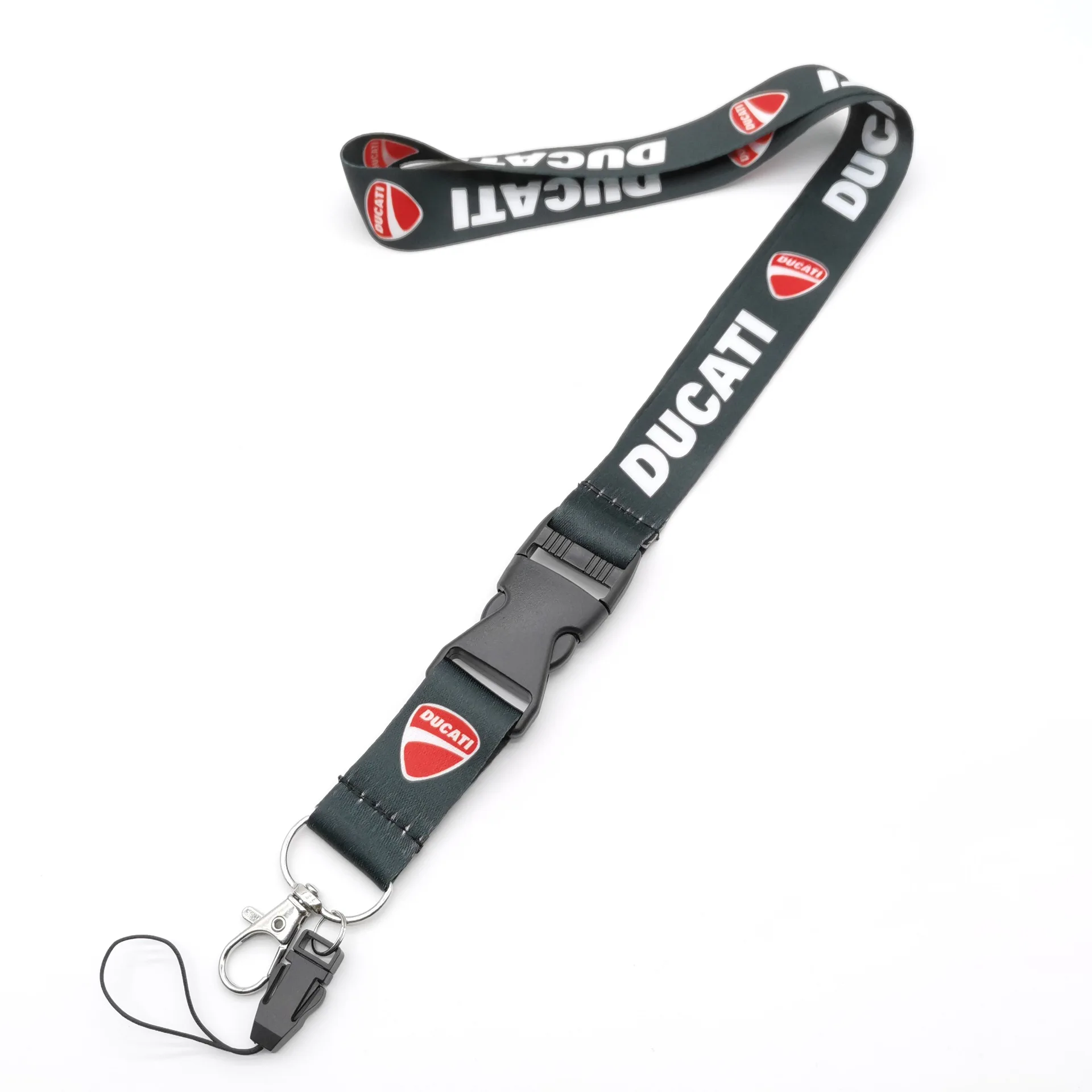 Cordón de motocicleta con estampado de nailon, llavero estilo emblema para Ducati Multistrada 950 1100 1260 1200 S Sport Grand Tour, accesorios