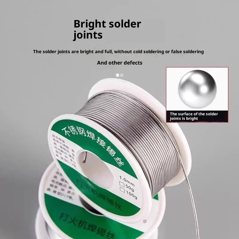 Universal Cored Solder Welding Rods Low Temperature Easy Melt Silver Wire for Outdoor Equipment Repair Camping Gear Fixing Jobs