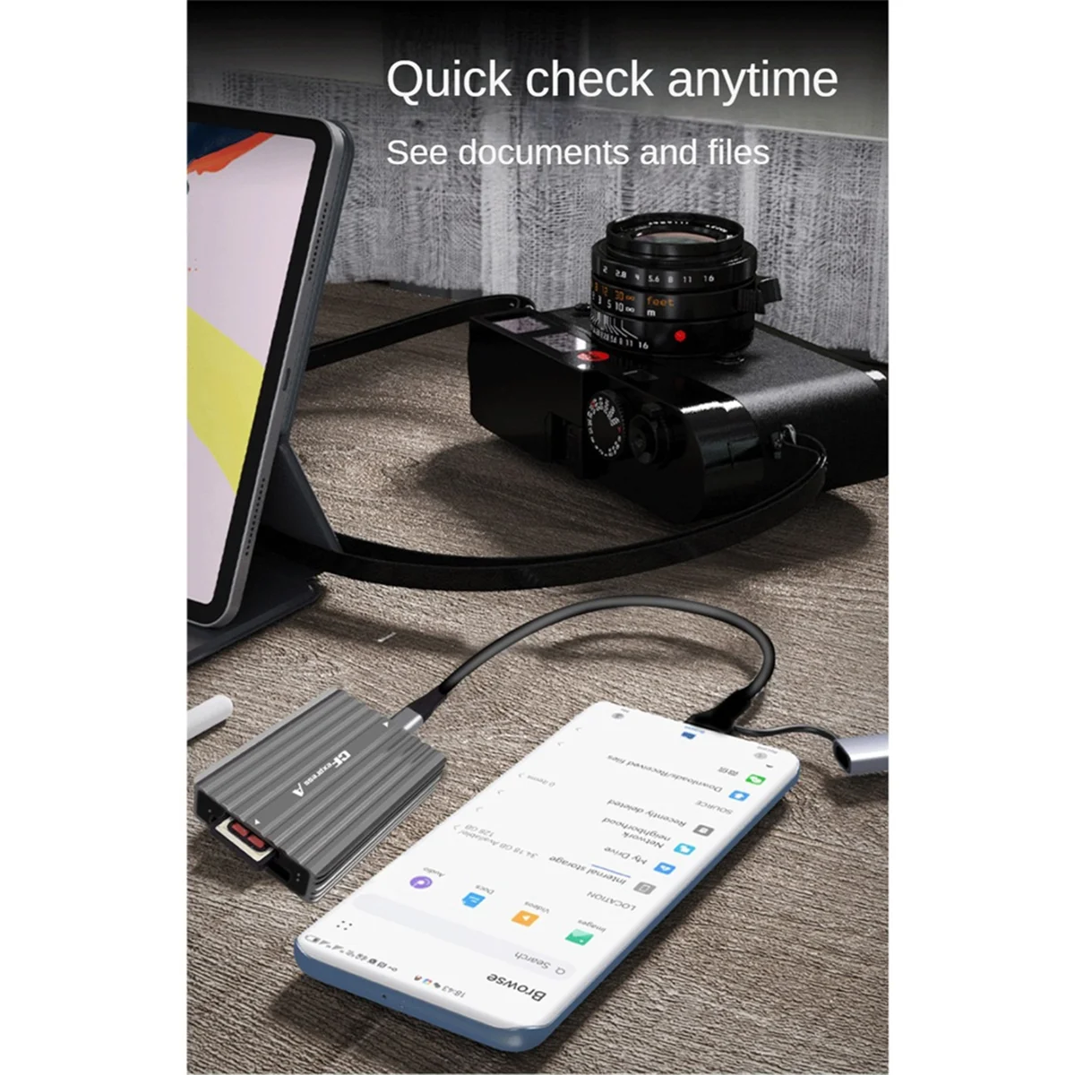 جديد محمول من النوع C إلى CFexpress B CFexpress قارئ A بدون محرك CFexpress Tyep B قارئ بطاقات CFexpress Tyep A قارئ بطاقات