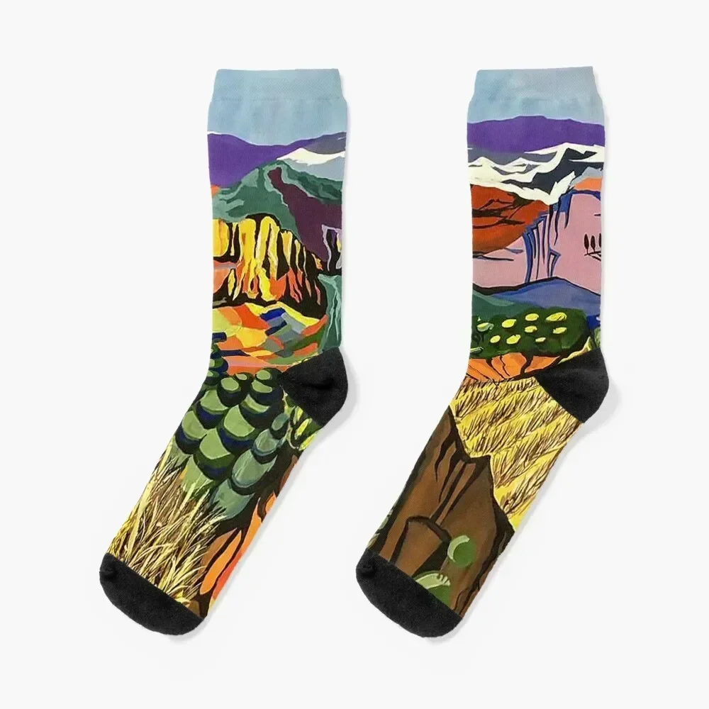 

Landscape by Martiros Sarian Socks new in's professional running floor Girl'S Socks Men's
