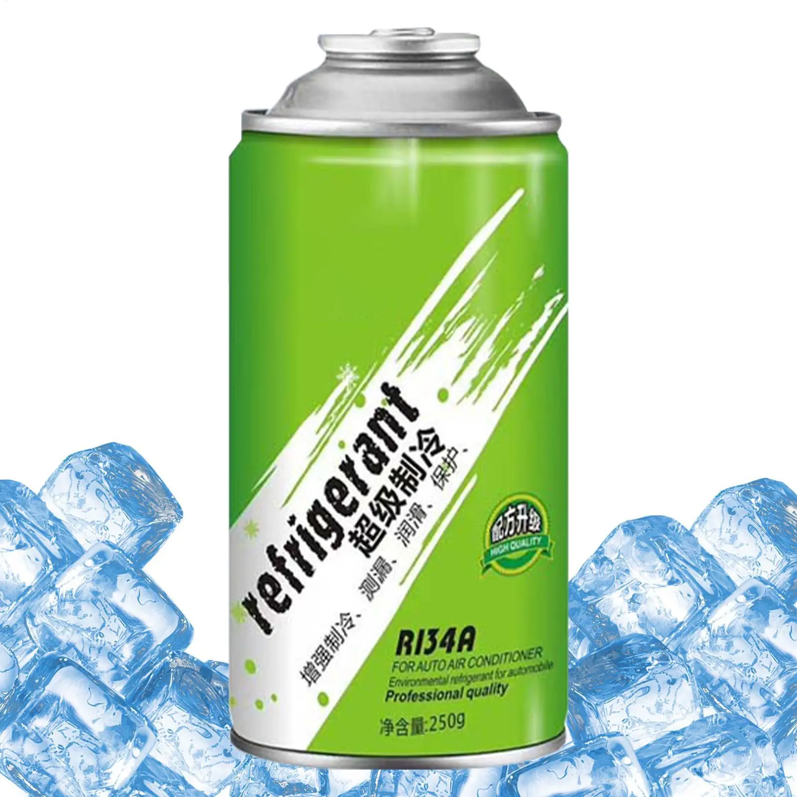 Refrigerante AC per auto 4 in 1 Condizionatore d'aria Ricarica Refrigerante 250g Liquido di ricarica AC per auto per pendolarismo Camion con tempo caldo