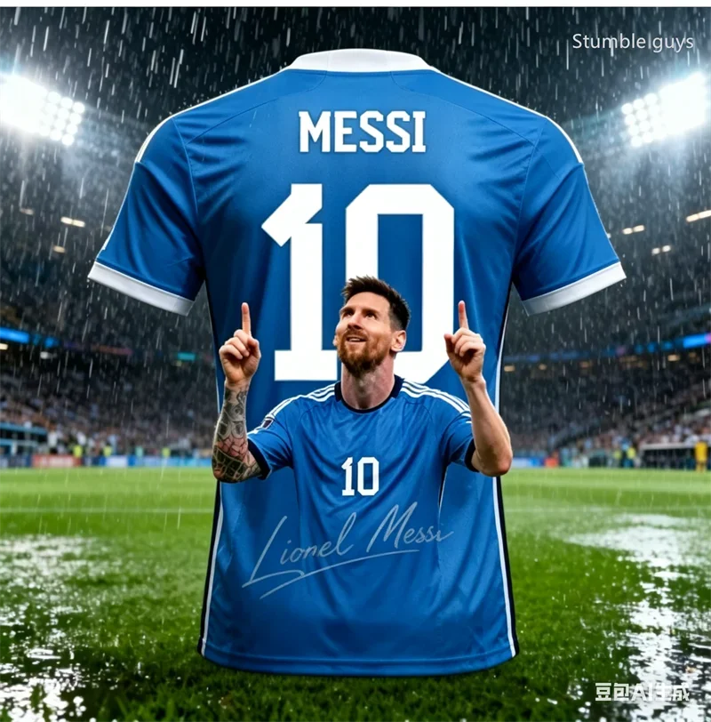 

Men Summer Comfort Soft Messi Football Graphic T-shirt Short Sleeve Casual Sports Jersey Kids Boys Tops Gym Outdoor