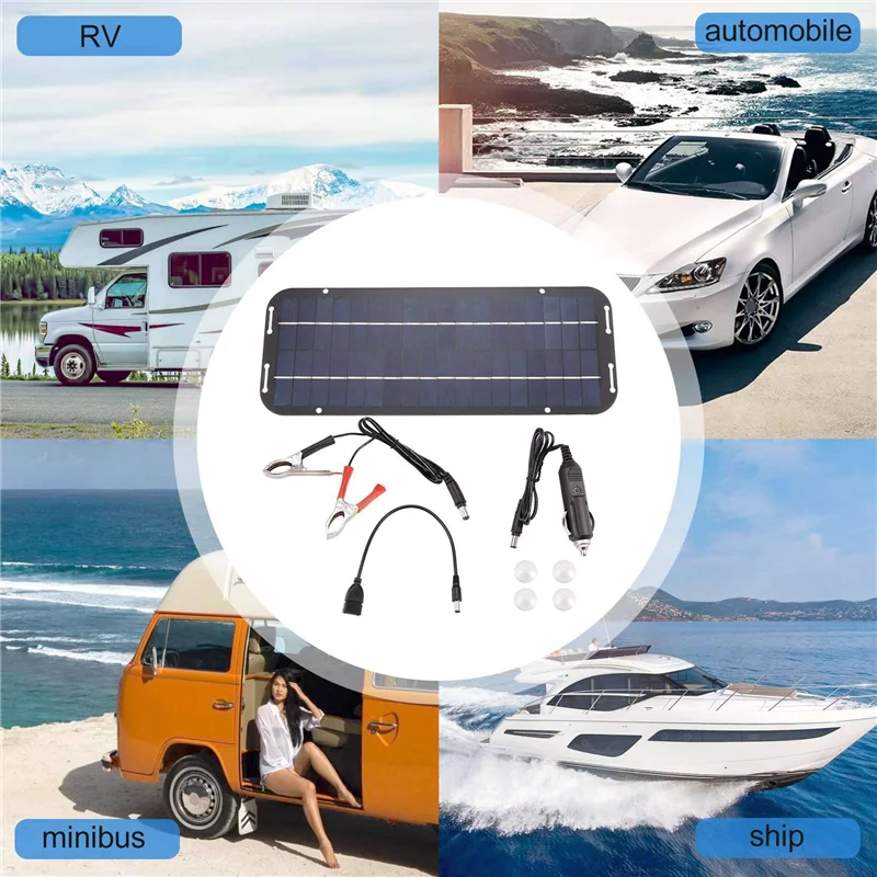 2X 12V 60 ワットソーラーパネル充電器車オートバイキックスクーターソーラーパネル車の充電器バッテリー効率的なメンテナンス