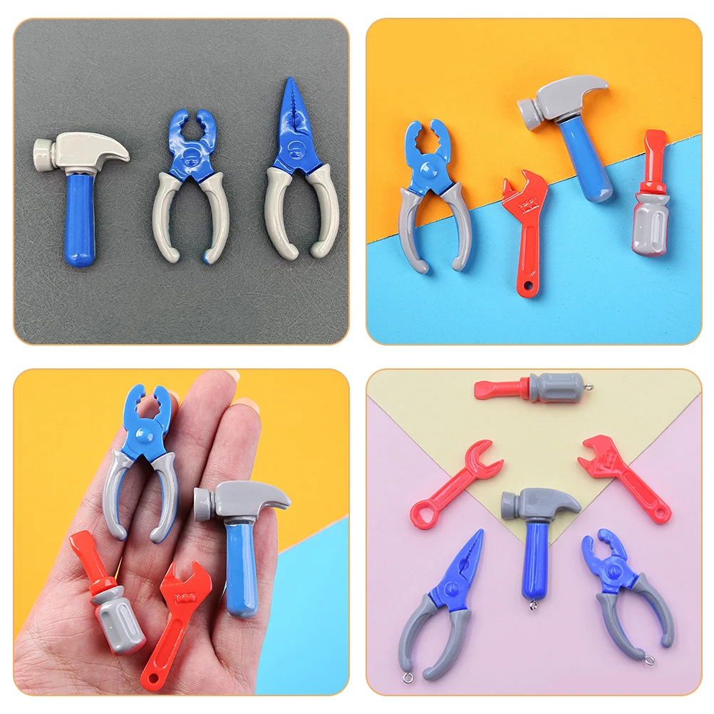 Ensemble d'outils miniatures, 10 pièces, outils de Simulation pour enfants, jeu de Simulation, maison de poupée, Mini accessoires, décor réaliste, Mini trucs